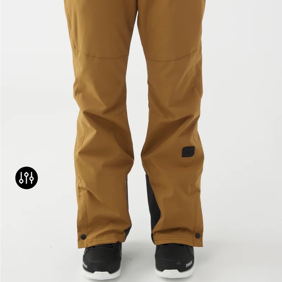 O'Neill Women's Mustard Brown Snow Pants - Picture 2 of 16